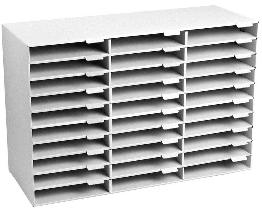 Classroom File Organizer 30 Slots - White