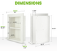 Viva Recessed Wall Cabinet - White