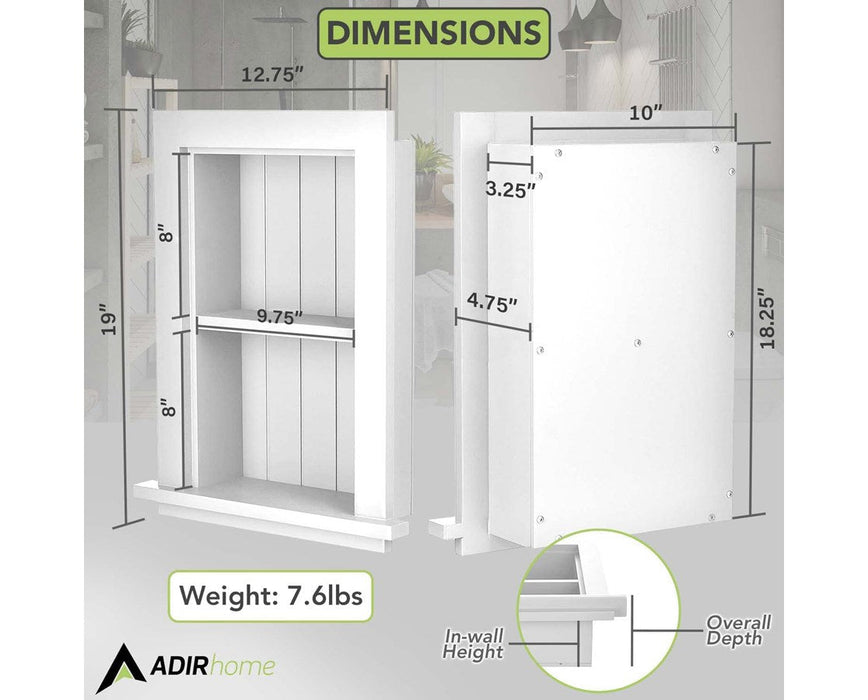Recessed Wall Cabinet White