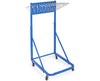 Vertical File Rolling Stand for Blueprints, Blue