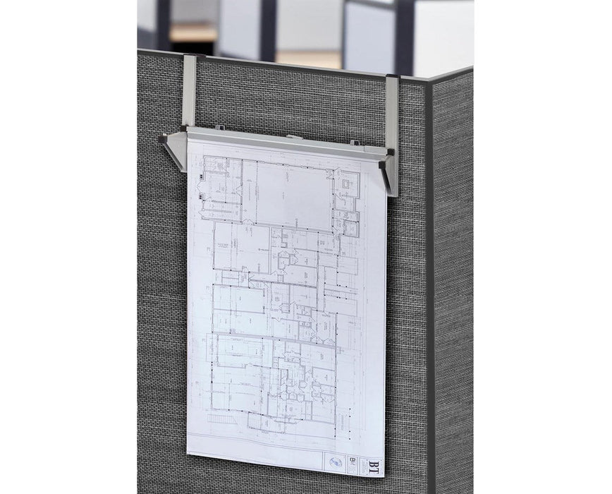 Blueprint Storage Cubicle Wall Hanging Rack – Gray