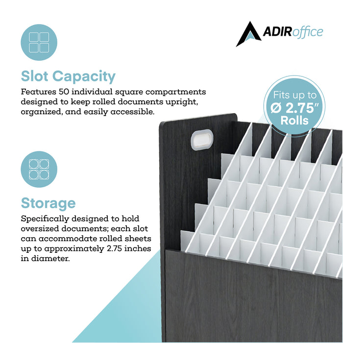 Blueprint Storage Mobile Wood Roll File