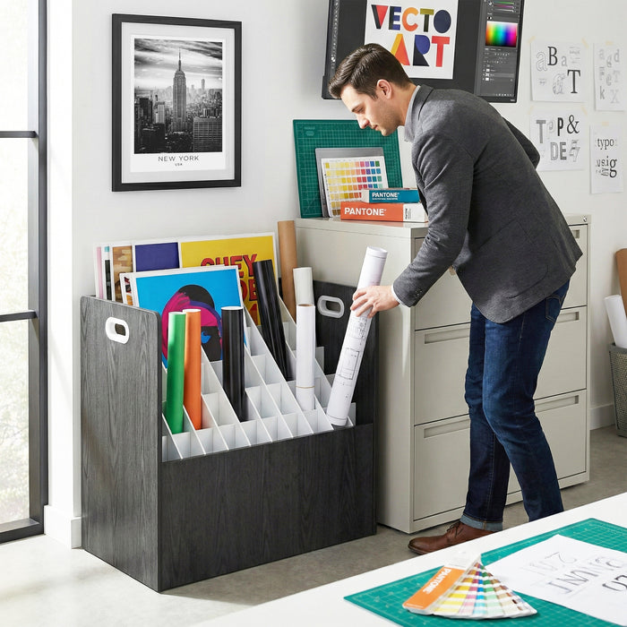 Blueprint Storage Mobile Wood Roll File