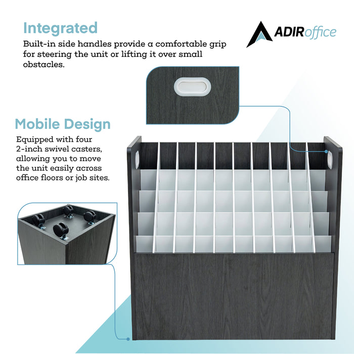 Blueprint Storage Mobile Wood Roll File