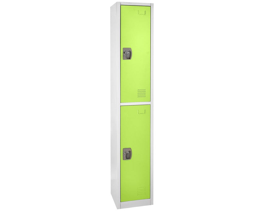 Large Locker w/ 2 Doors & 2 Hooks, Green