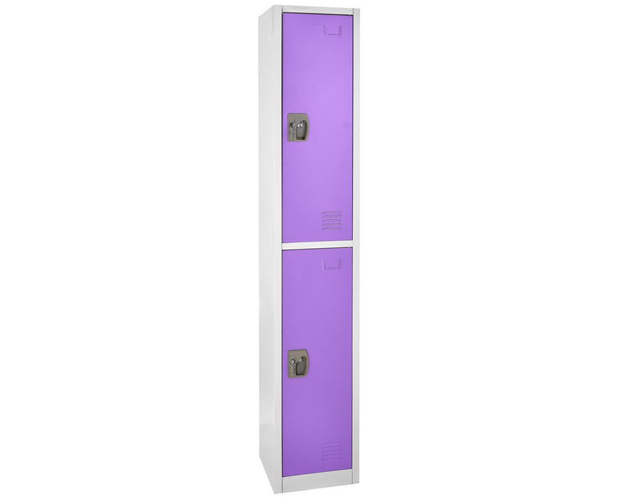 Large 2 Door Locker. Purple