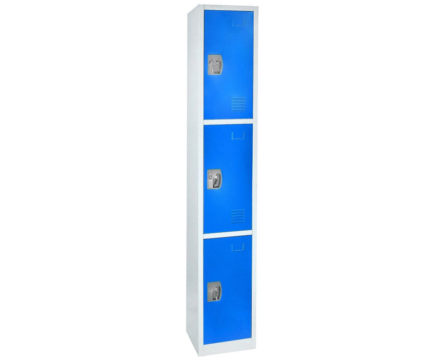 Large 3 Door Locker. Blue