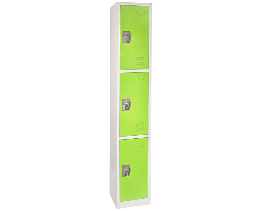 Large 3 Door Locker. Green