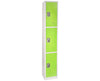 Large 3 Door Locker. Green