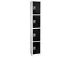 Large 4 Door Locker. Black
