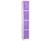 Large Purple Locker w/ 4 doors 4 hooks