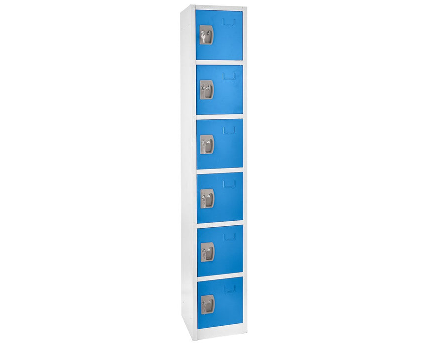 Large Blue Locker w/ 6 doors 6 hooks