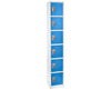 Large Blue Locker w/ 6 doors 6 hooks