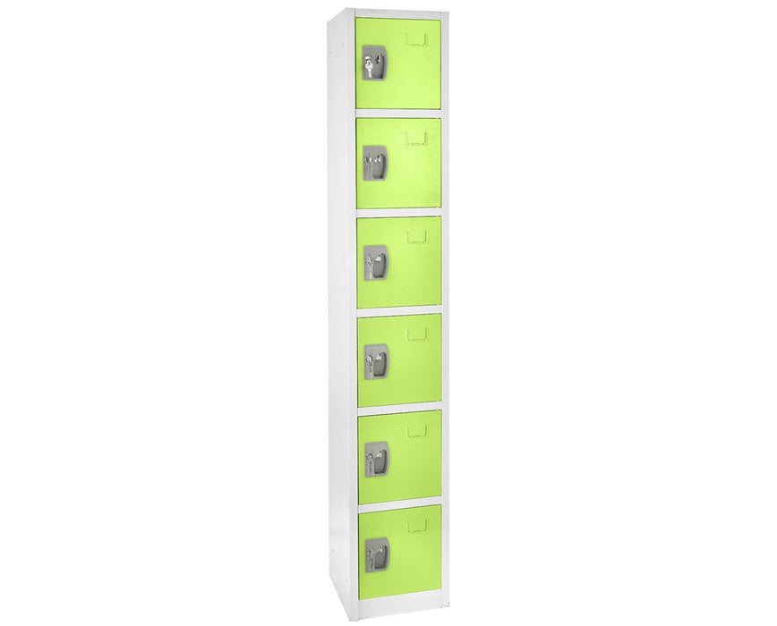 Large Green Locker w/ 6 doors 6 hooks