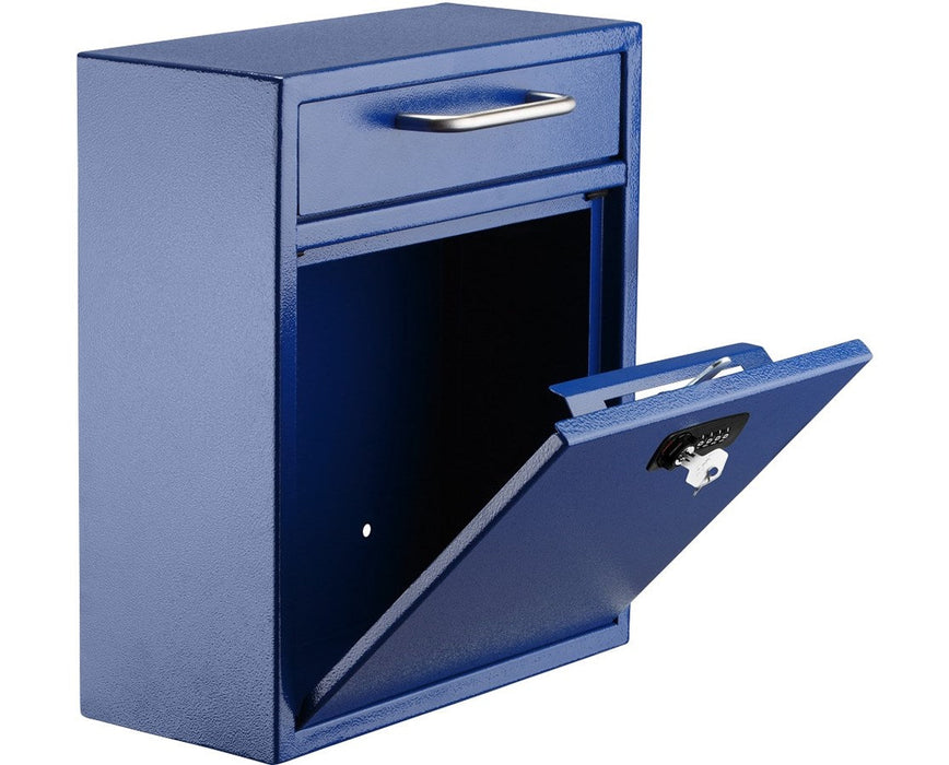 Ultimate Wall Mount Drop Box w/ Key & Combination Lock