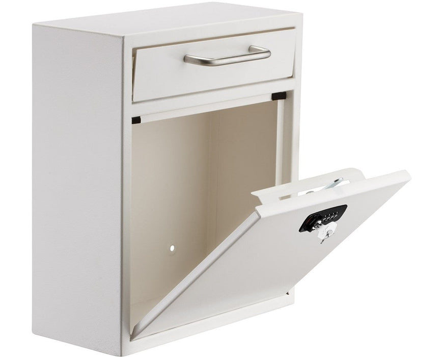 Ultimate Wall Mount Drop Box w/ Key & Combination Lock
