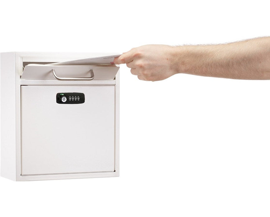 Ultimate Wall Mount Drop Box w/ Key & Combination Lock