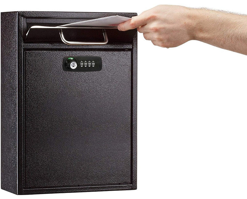 Ultimate Wall Mount Drop Box w/ Key & Combination Lock