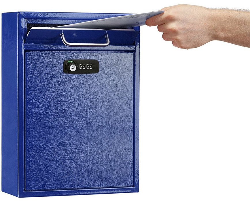Ultimate Wall Mount Drop Box w/ Key & Combination Lock