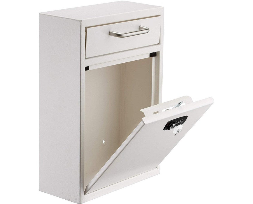 Ultimate Wall Mount Drop Box w/ Key & Combination Lock