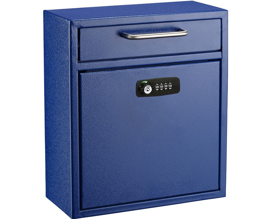 Ultimate Drop Box Wall Mounted Mail Box with Key and Combination lock, Medium