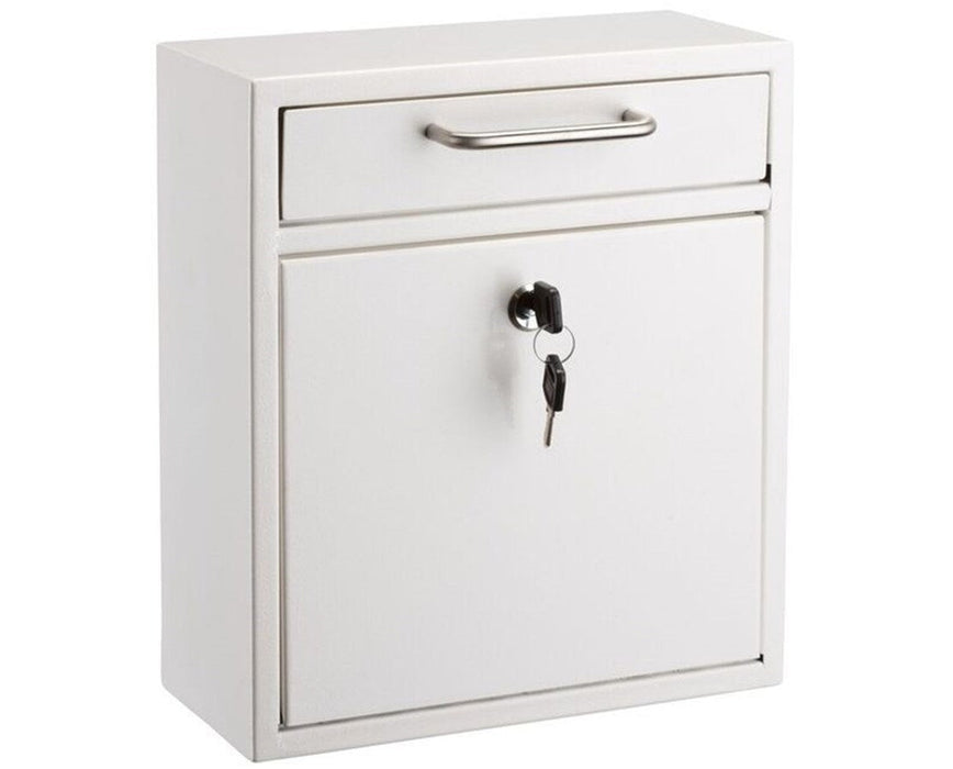 Ultimate Drop Box Wall Mounted Mail Box White Large