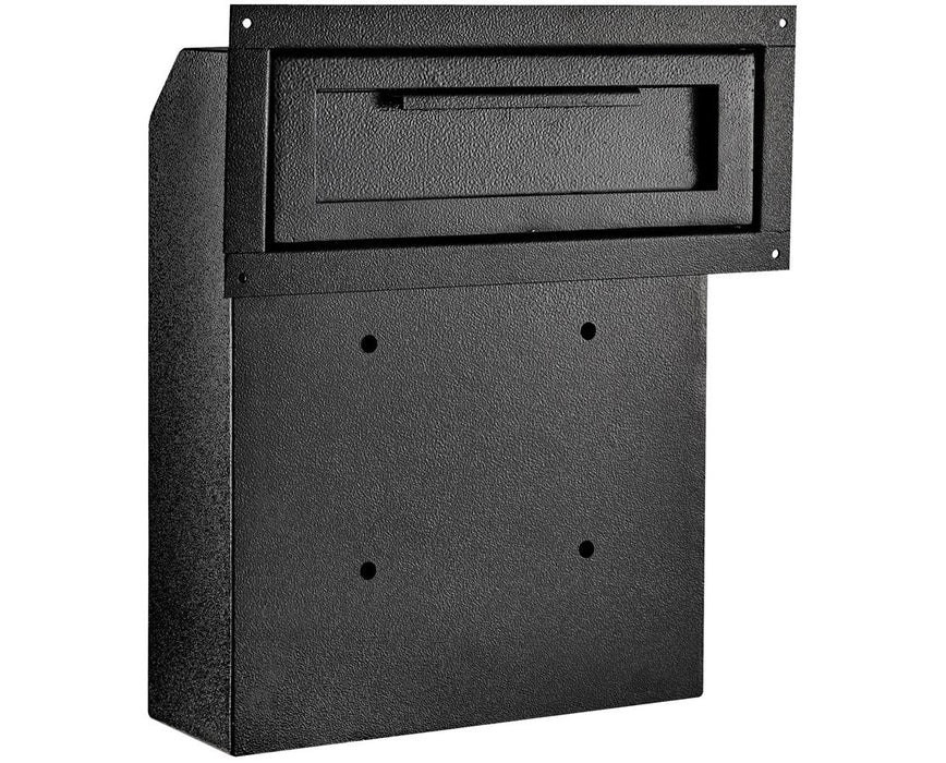 Through-The-Door Locking Drop Box, Black