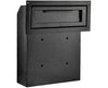 Through-The-Door Locking Drop Box, Black