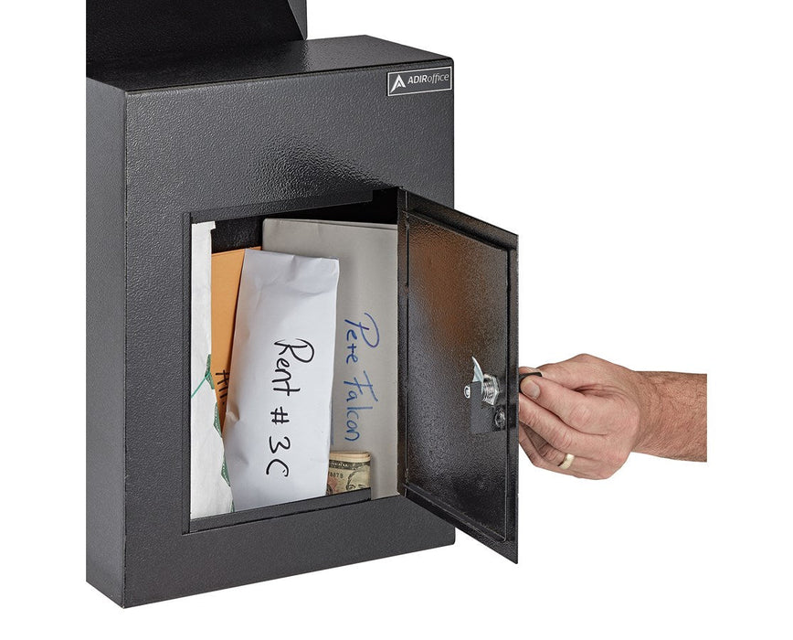 Through-the-Wall Drop Box w/ Adjustable Chute