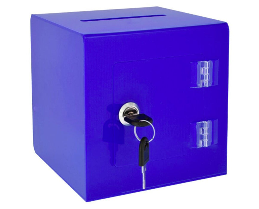 Acrylic Ballot and Donation Box with Easy Open Rear Door