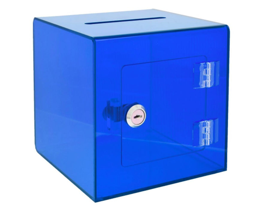 Acrylic Ballot and Donation Box with Easy Open Rear Door