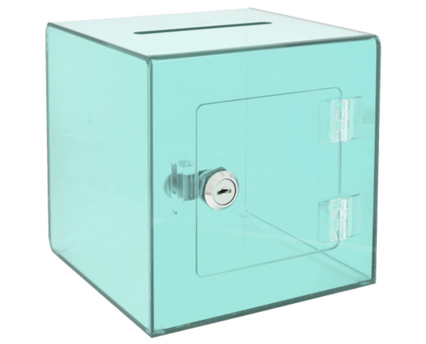 Acrylic Ballot and Donation Box with Easy Open Rear Door