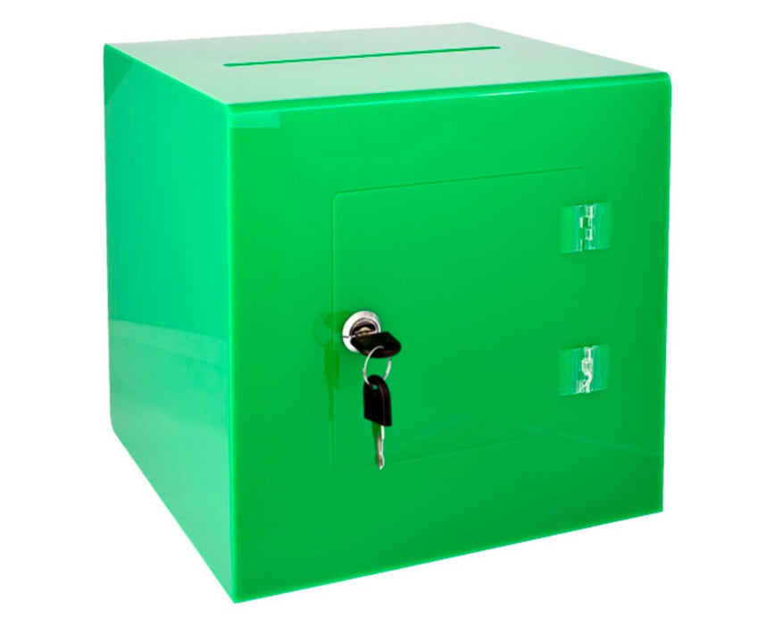 Acrylic Ballot and Donation Box with Easy Open Rear Door