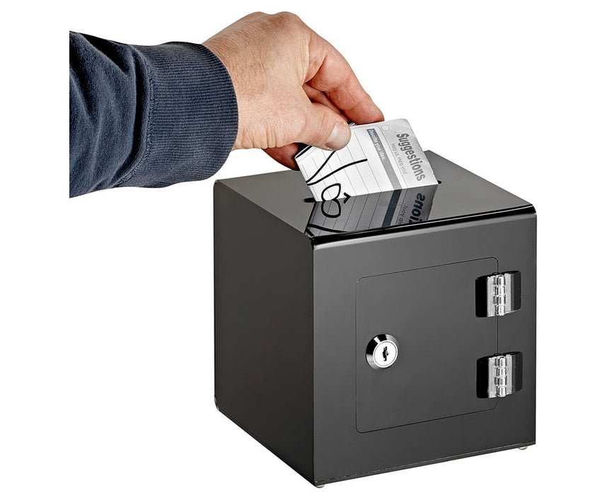 Acrylic Ballot and Donation Box with Easy Open Rear Door