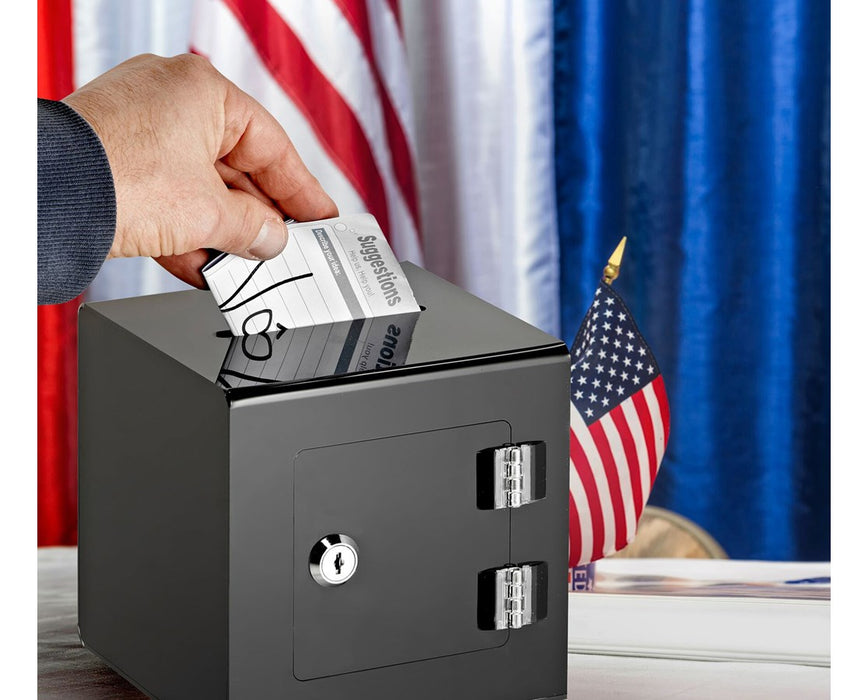 Acrylic Ballot and Donation Box with Easy Open Rear Door