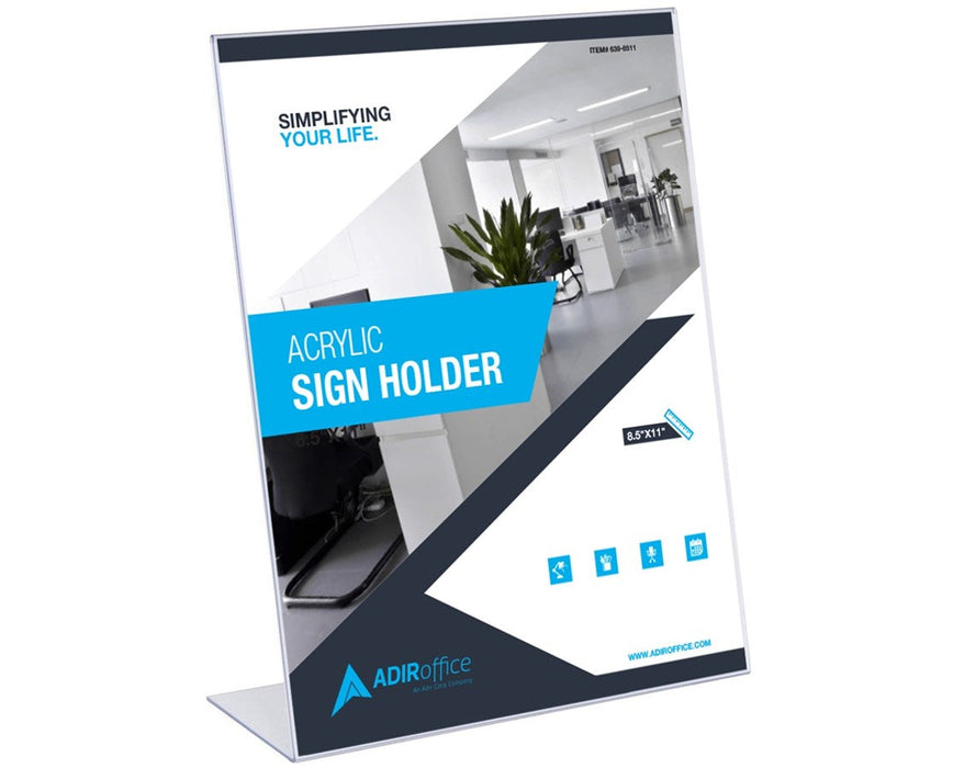 Acrlylic Sign Holder 8.5''11'' Single Pack