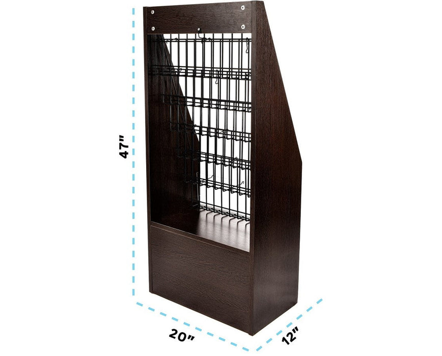 Wooden Magazine Rack & Brochure Holder