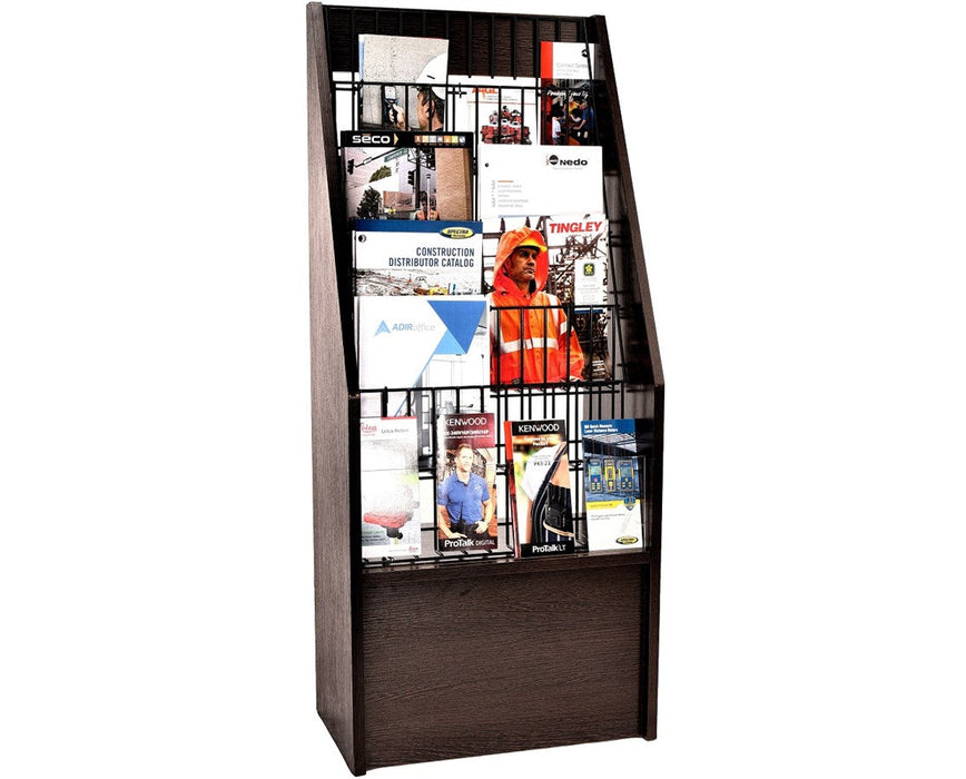 Wooden Magazine Rack & Brochure Holder