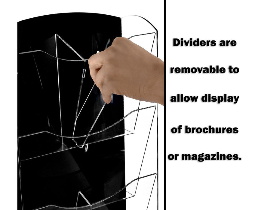 Hanging Magazine Rack with Adjustable Sliding Pockets