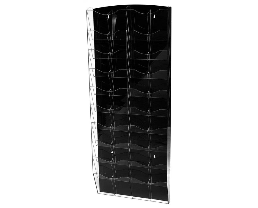 Hanging Magazine Rack with Adjustable Sliding Pockets