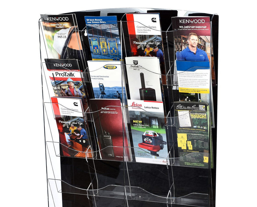 Hanging Magazine Rack with Adjustable Sliding Pockets