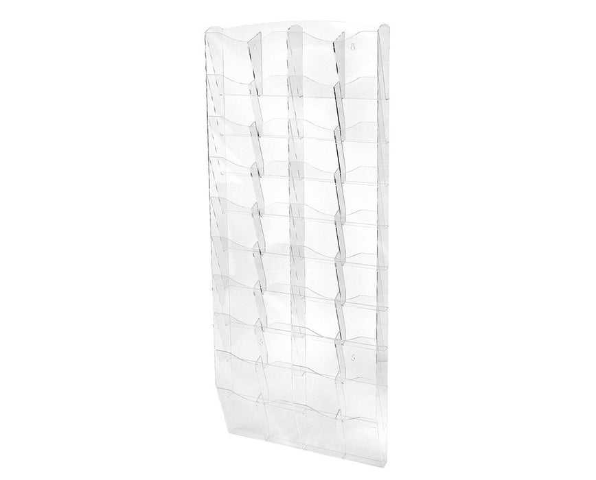 Hanging Magazine Rack with Adjustable Sliding Pockets