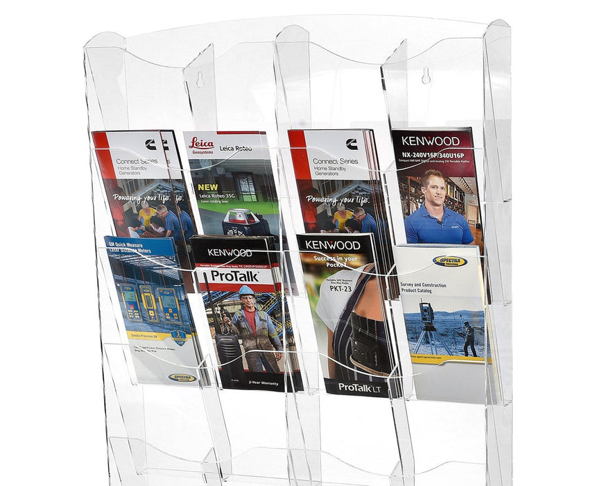 Hanging Magazine Rack with Adjustable Sliding Pockets