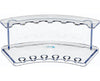Acrylic 6 Pen Vertical Premium Pen Display Stand. Pack of 2