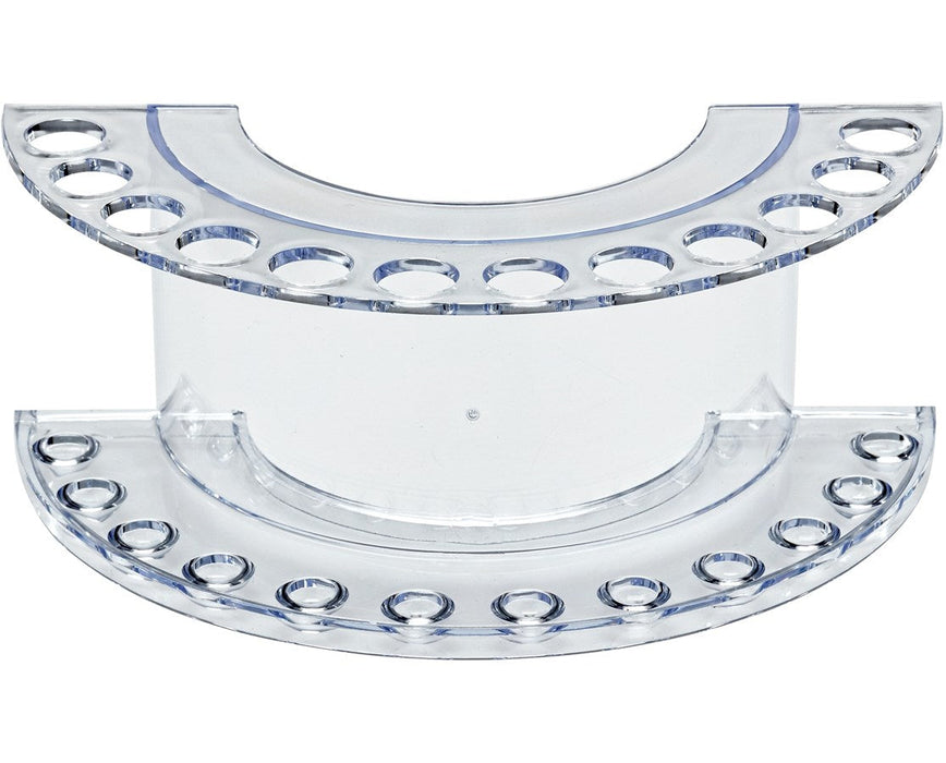 Acrylic 12 Pen Premium Moon Shaped Display Stand - Pack of 2