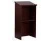 Mahogany Stand up, Floor-standing Podium, Lectern with Adjustable Shelf and Pen/Pencil Tray