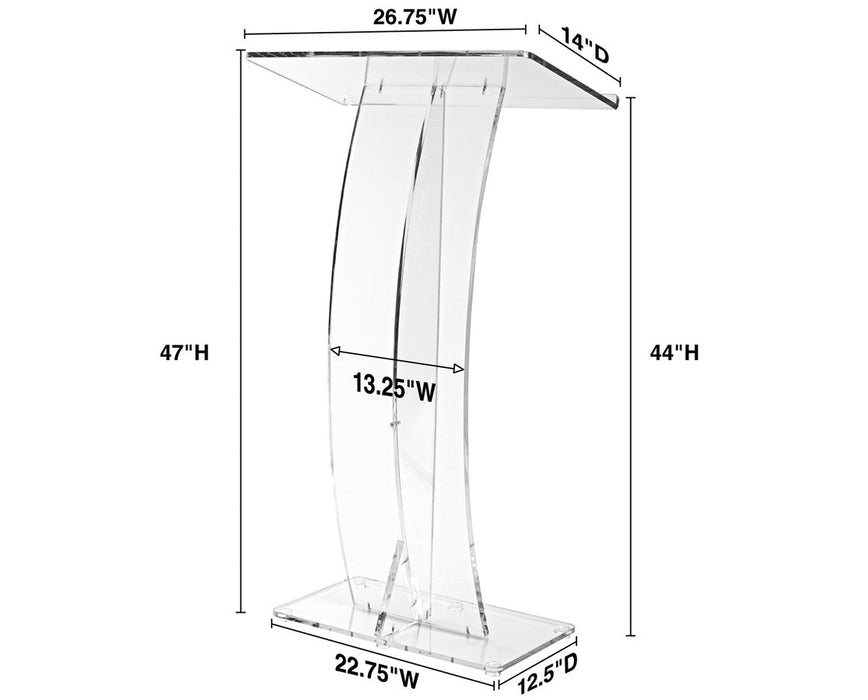 Slanted Speaker's Podium
