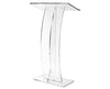 Clear Slanted Speakers Podium