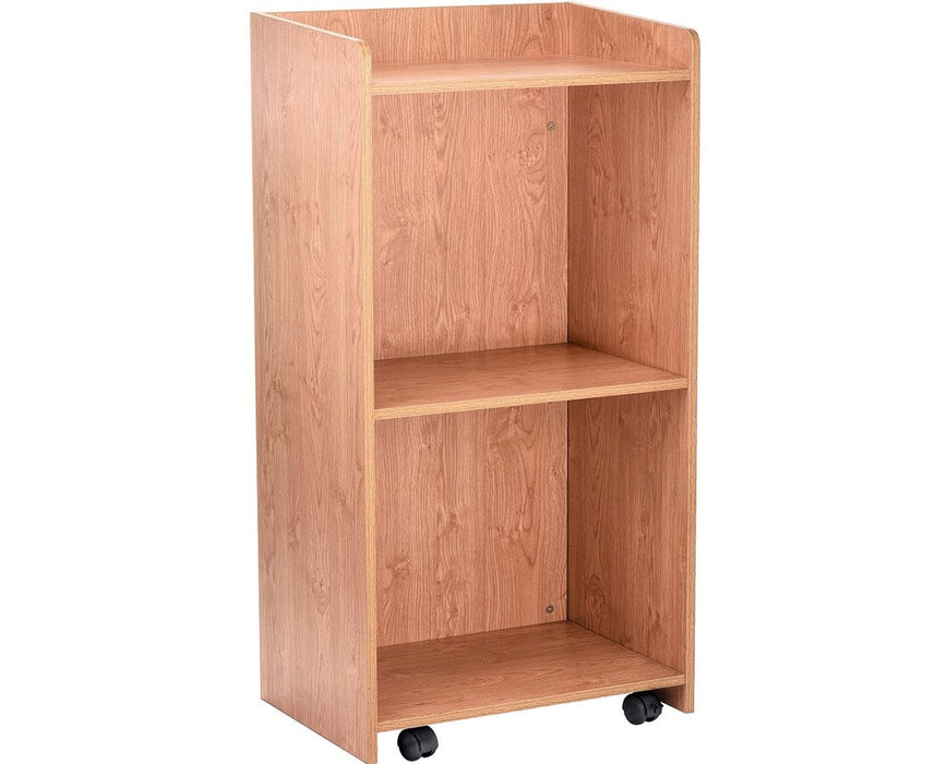 Medium Oak Hostess Stand with wheels