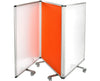 Double sided whiteboard & flannel partition 45''x32''